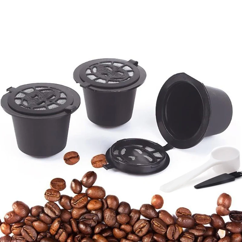 3Pcs Reusable Coffee Capsule Filter Cup for Nescafe Dolce Gusto Refillable Caps Spoon Brush Filter Baskets Pod Soft
3Pcs Reusable Coffee Capsule Filter Cup for Nescafe Dolce Gusto Refillable Caps Spoon Brush Filter Baskets Pod Soft