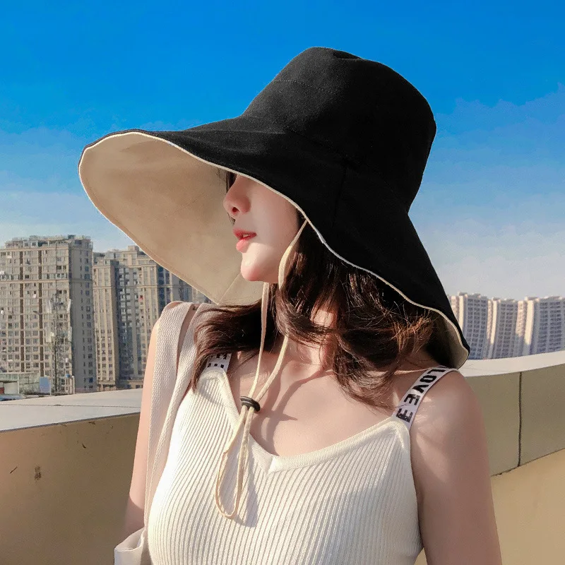 Hot sale Oversized Brim Fisherman Hat Female Summer Big Rim Face-lift Sun Hat UVF+ Sun Hat Women's Buket Hat Windproof rope
Hot sale Oversized Brim Fisherman Hat Female Summer Big Rim Face-lift Sun Hat UVF+ Sun Hat Women's Buket Hat Windproof rope