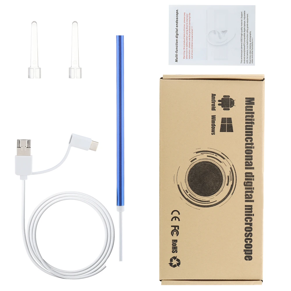 WiFi Otoscope 5.5mm Ear Cleaning Endoscope HD Wireless Ear Inspection Camera Kids Earwax Removal Tool Ear Scoop Earpick
WiFi Otoscope 5.5mm Ear Cleaning Endoscope HD Wireless Ear Inspection Camera Kids Earwax Removal Tool Ear Scoop Earpick