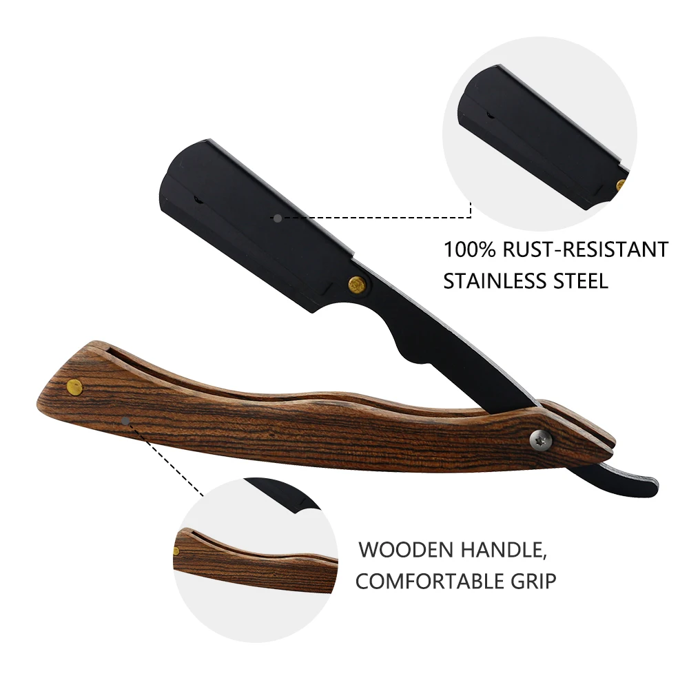 Two Designs Men Shaving Barber Tools Hair Razor Half Blade Type Shaving Knife Hairdressing Stainless Steel Barber Razors
Two Designs Men Shaving Barber Tools Hair Razor Half Blade Type Shaving Knife Hairdressing Stainless Steel Barber Razors