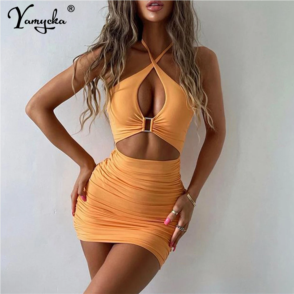 Sexy vintage White backless folds corset mini summer dress women casual club party bodycon dress halter evening dresses vestidos 
Sexy vintage White backless folds corset mini summer dress women casual club party bodycon dress halter evening dresses vestidos