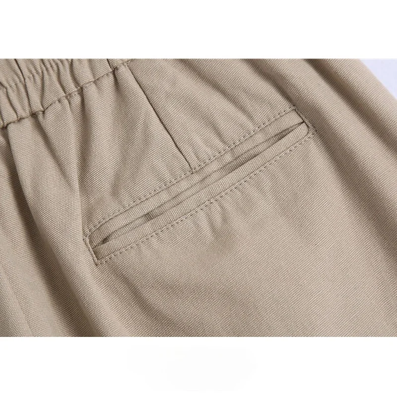 Women Chic Fashion Side Pockets Bermuda Shorts Vintage High Elastic Waist Zipper Fly Female Short Pants Mujer
Women Chic Fashion Side Pockets Bermuda Shorts Vintage High Elastic Waist Zipper Fly Female Short Pants Mujer