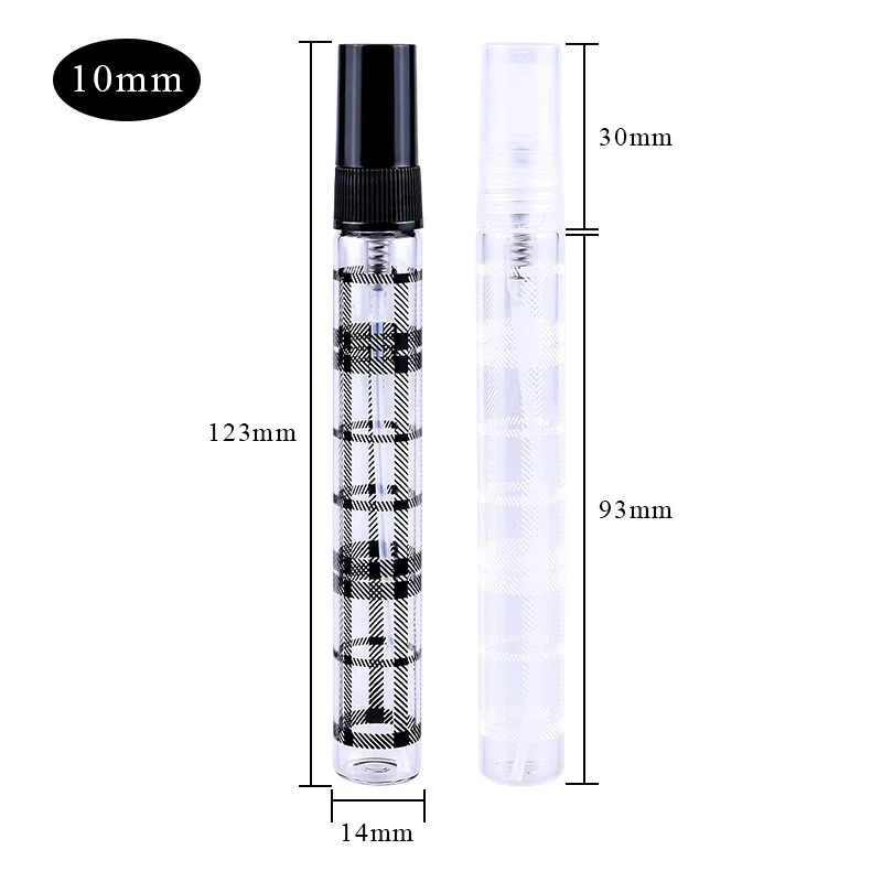 

6pcs 10ml Spray Perfume Atomizers Mini Empty Refillable Glass Vials Bottles Travel Makeup Cosmetic Containers for Essential Oil