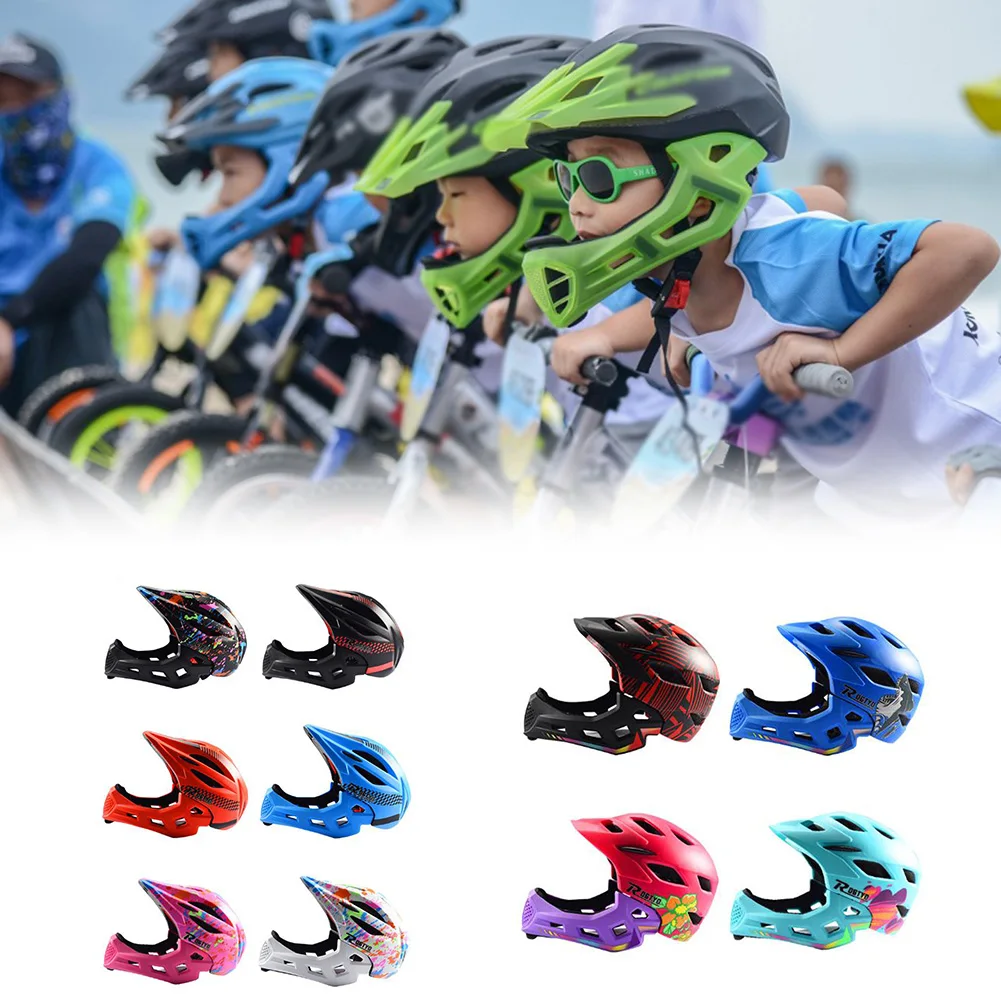 Kids Bicycle Full Face Helmet MTB Bike Cycling Helmet Extreme Sports Helmet Safety Riding Skateboard Rollerblading Cycling Helme 
Kids Bicycle Full Face Helmet MTB Bike Cycling Helmet Extreme Sports Helmet Safety Riding Skateboard Rollerblading Cycling Helme