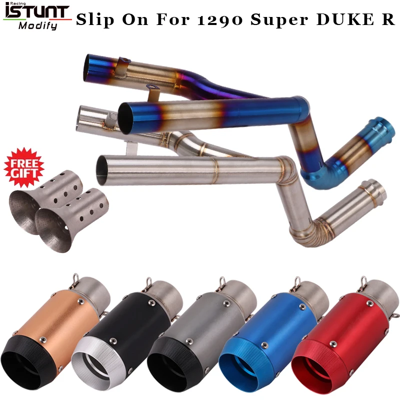 Slip On For 1290 Super DUKE R Motorcycle Exhaust Full System Modified Double Hole GP Escape Moto Muffler Middle Link Pipe
Slip On For 1290 Super DUKE R Motorcycle Exhaust Full System Modified Double Hole GP Escape Moto Muffler Middle Link Pipe