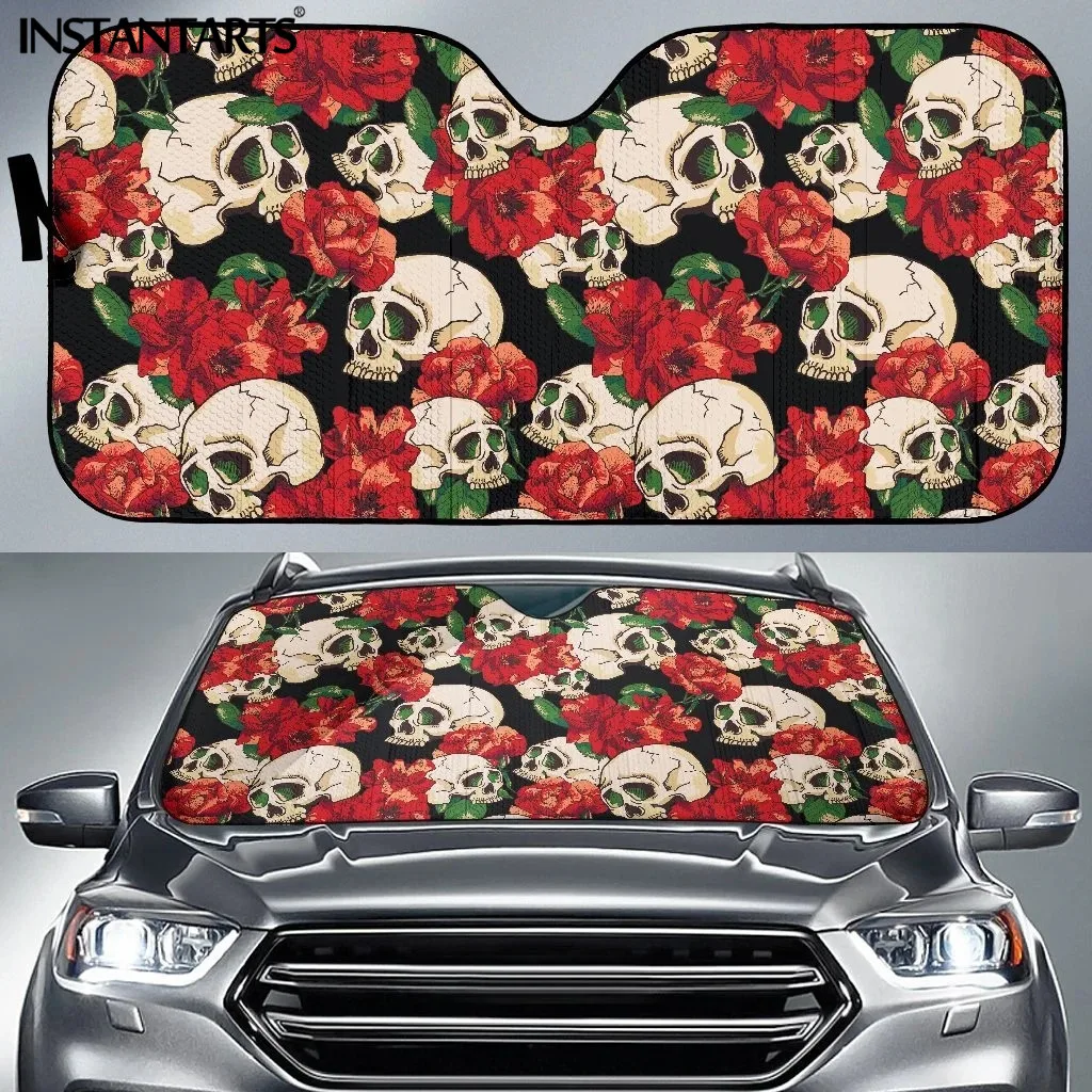 INSTANTARTS Gothic Car Windshield Sun Shade Sugar Skull Printed Blocks UV Rays Sun Visor Protector Auto Accessories Sunshade
INSTANTARTS Gothic Car Windshield Sun Shade Sugar Skull Printed Blocks UV Rays Sun Visor Protector Auto Accessories Sunshade