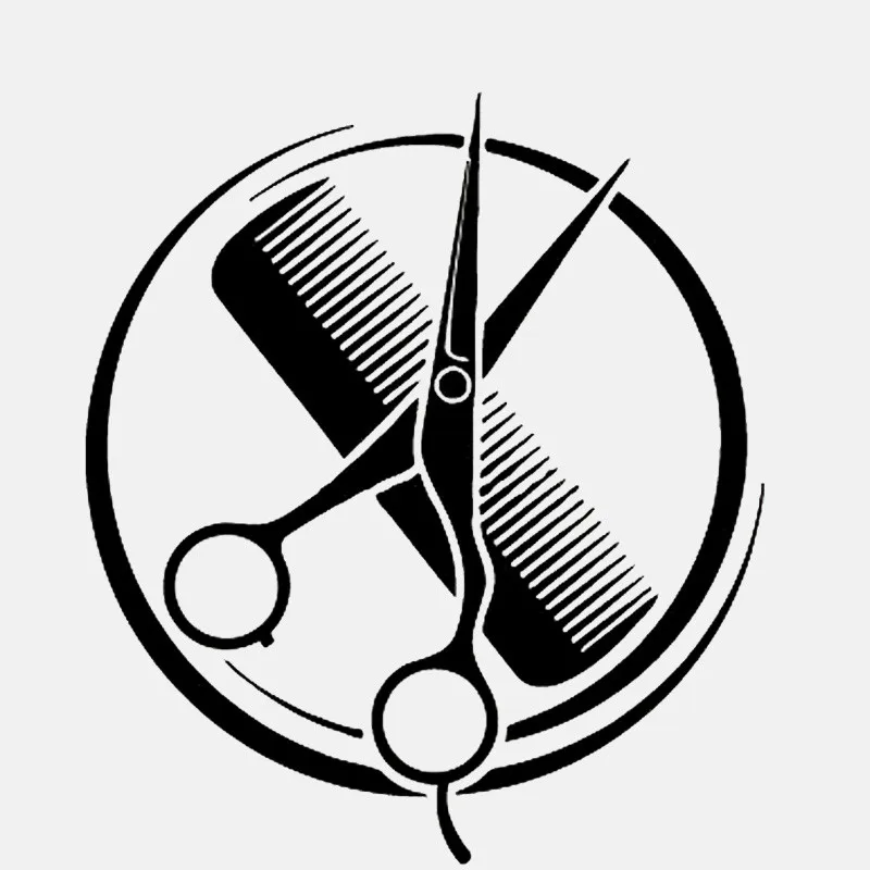 Funny Comb Scissors Barbershop Beauty Salon KK Cover Scratches Car Sticker Pvc 12.9CM X 14.6CM
Funny Comb Scissors Barbershop Beauty Salon KK Cover Scratches Car Sticker Pvc 12.9CM X 14.6CM