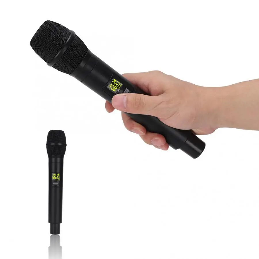 Rechargeable UHF Handheld Wireless Professional Microphone with Mini Receiver Performance Microphone Karaoke Speaker
Rechargeable UHF Handheld Wireless Professional Microphone with Mini Receiver Performance Microphone Karaoke Speaker
