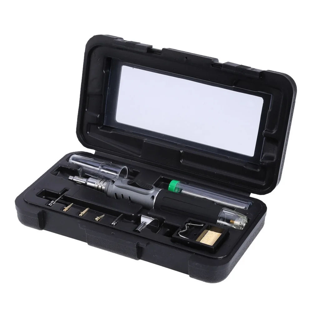1300 Celsius Butane Gas Welding Soldering Irons Gas Soldering Iron Cordless Butane Tip Tool Set Welding Pen Burner Blow Torch
1300 Celsius Butane Gas Welding Soldering Irons Gas Soldering Iron Cordless Butane Tip Tool Set Welding Pen Burner Blow Torch