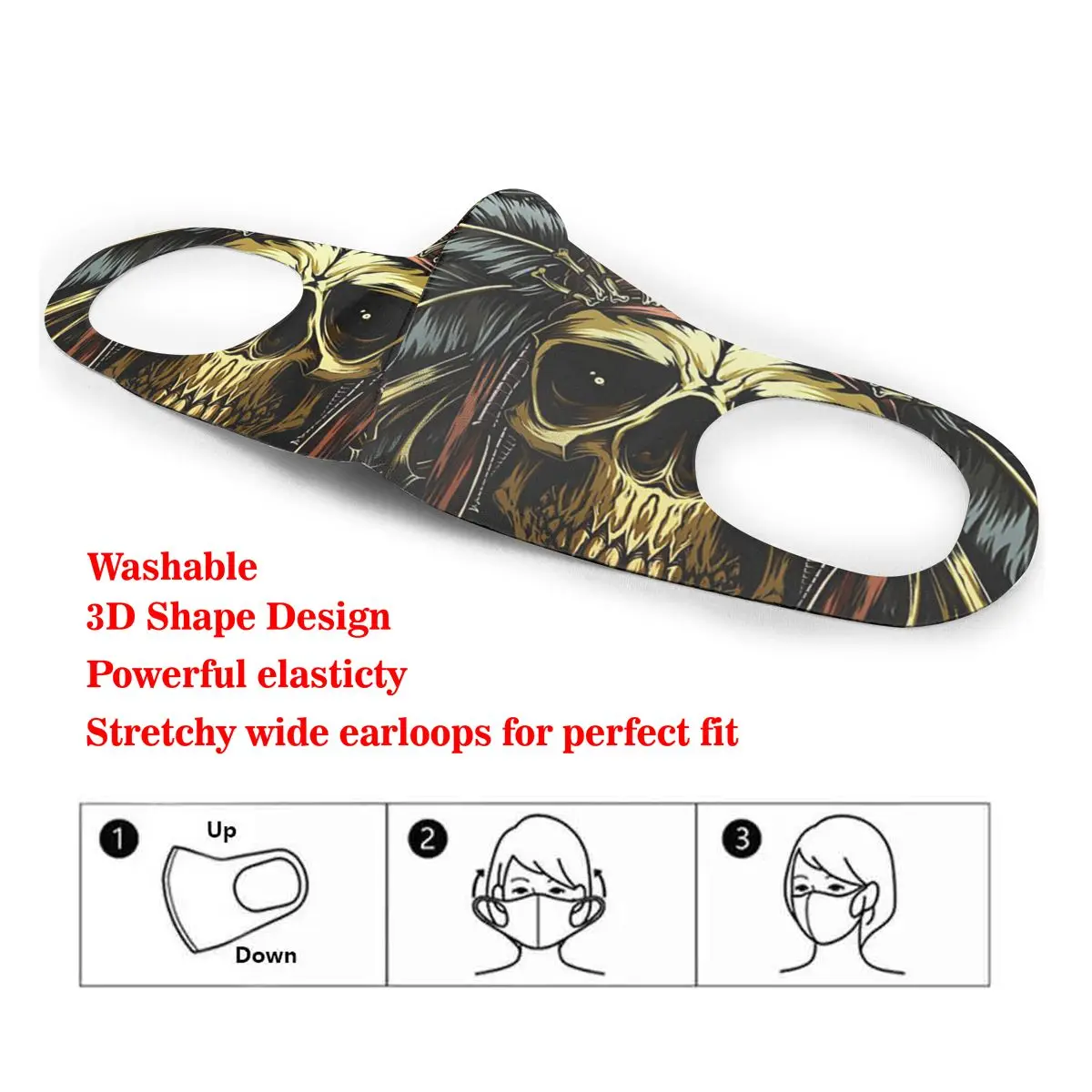 Death Of Indian Kemosabe Skull Washable elastic Earloop Face Breathing Mask Reusable Anti Dust Cotton Mouth For Adults
Death Of Indian Kemosabe Skull Washable elastic Earloop Face Breathing Mask Reusable Anti Dust Cotton Mouth For Adults