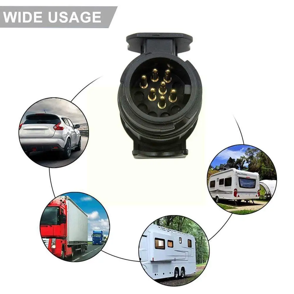 13 To 7 Pin Trailer Adapter Trailer Wiring Connector Adapter Socket Rv Durable Plug Plug Conversion Waterproof Adapter X2q4
13 To 7 Pin Trailer Adapter Trailer Wiring Connector Adapter Socket Rv Durable Plug Plug Conversion Waterproof Adapter X2q4