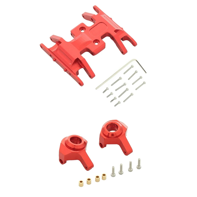 2 Set RC Car Part: 1 Set Gearbox Mount Base Transmission Holder Skid Plate & 1 Set Front Steering Cup Steering Knuckle
2 Set RC Car Part: 1 Set Gearbox Mount Base Transmission Holder Skid Plate & 1 Set Front Steering Cup Steering Knuckle