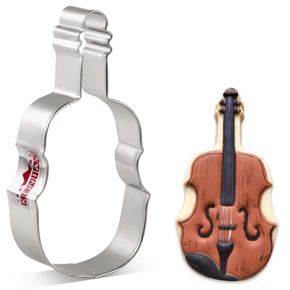 KENIAO Violin Cookie Cutter for Birthday Party - 11 x 4.7 CM Music Biscuit Fondant Bread Sandwich Mold - Stainless Steel
KENIAO Violin Cookie Cutter for Birthday Party - 11 x 4.7 CM Music Biscuit Fondant Bread Sandwich Mold - Stainless Steel
