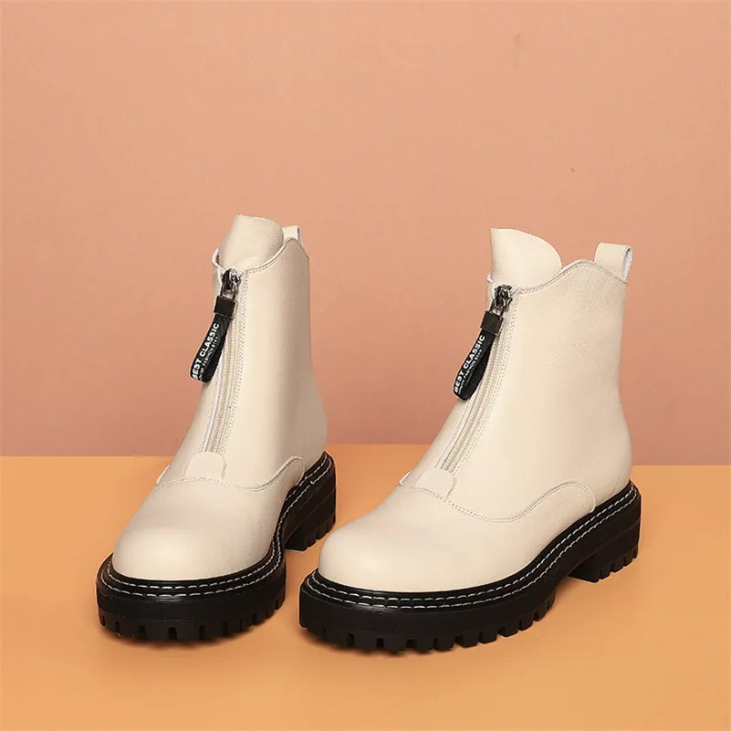Meotina Short Boots Women Shoes Real Leather Platform Mid Heel Lady Boots Zipper Thick Heels Ankle Boots Winter Black Size 40
Meotina Short Boots Women Shoes Real Leather Platform Mid Heel Lady Boots Zipper Thick Heels Ankle Boots Winter Black Size 40