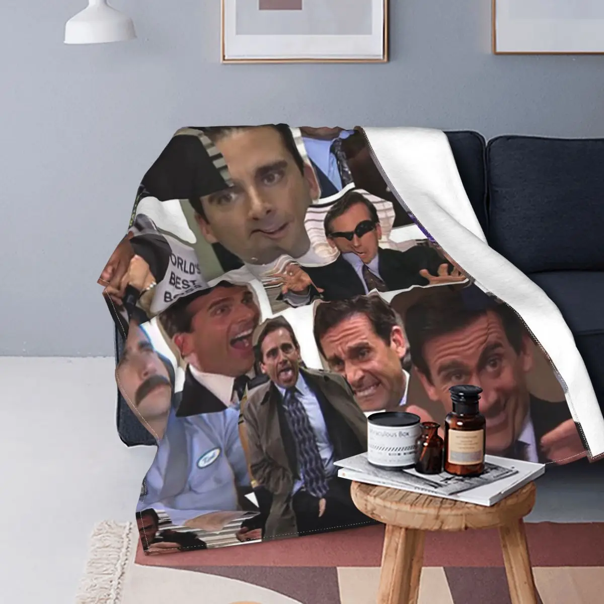 Офисное одеяло Майкл Скотт, Фланелевое винтажное дышащее покрывало с коллажем для постельного белья, всесезонное
Офисное одеяло Майкл Скотт, Фланелевое винтажное дышащее покрывало с коллажем для постельного белья, всесезонное