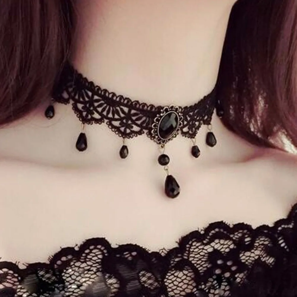 Fashion Elegant Clavicle Necklaces Multilayer Black Choker Necklace Crystal Hollow out Gothic Collar Necklace For Women
Fashion Elegant Clavicle Necklaces Multilayer Black Choker Necklace Crystal Hollow out Gothic Collar Necklace For Women
