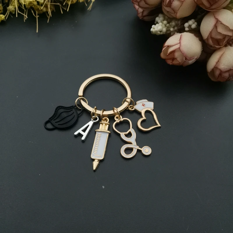 26 Letters, New Design Keychain Doctor Medical Tool Stethoscope Syringe Face Mask Key Ring Nurse Medical Gift Keychain Souvenir
26 Letters, New Design Keychain Doctor Medical Tool Stethoscope Syringe Face Mask Key Ring Nurse Medical Gift Keychain Souvenir
