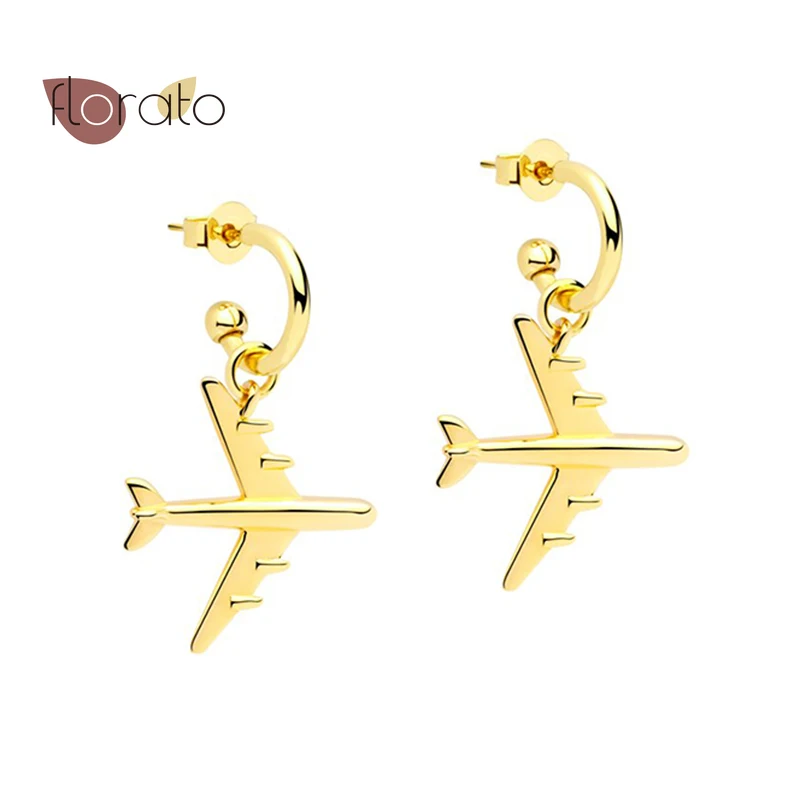 925 Sterling Silver Ear Needle Airplane/Lightning Pendant Exquisite Fashion Stud Earring Elegant Jewelry For Women Birthday Gift
925 Sterling Silver Ear Needle Airplane/Lightning Pendant Exquisite Fashion Stud Earring Elegant Jewelry For Women Birthday Gift