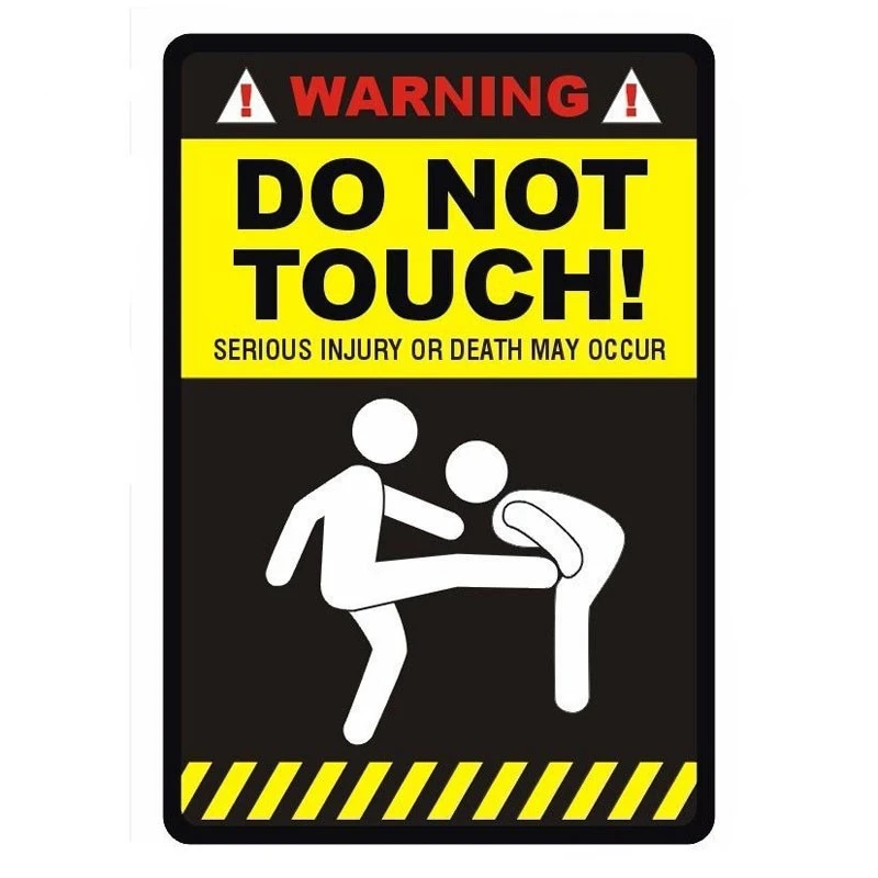 17*13cm DO NOT TOUCH! Car-Sticker Automobiles Motorcycles Window Bumper Laptop Vinyl Decal PVC Decorative Goods
17*13cm DO NOT TOUCH! Car-Sticker Automobiles Motorcycles Window Bumper Laptop Vinyl Decal PVC Decorative Goods