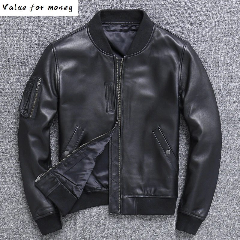 new shipping. Free man genuine leather coat,men's soft sheepskin MA-1 jacket.classic Bomber Pilot jackets.fashion clothes
new shipping. Free man genuine leather coat,men's soft sheepskin MA-1 jacket.classic Bomber Pilot jackets.fashion clothes