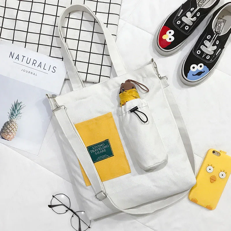 Women Canvas Shopping Bag Letters Print Female Cotton Cloth Shoulder Bag Eco Handbag Tote Reusable Grocery Shopper Bags
Women Canvas Shopping Bag Letters Print Female Cotton Cloth Shoulder Bag Eco Handbag Tote Reusable Grocery Shopper Bags