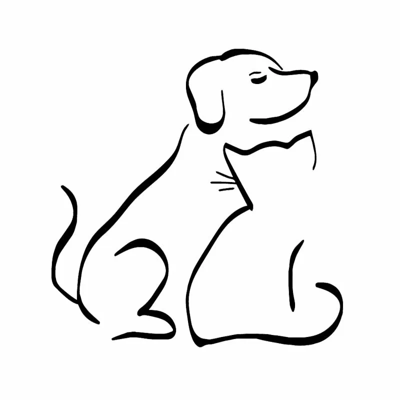 Intereting Dog and Cat Sit Together Vinyl Decal Car Sticker Window Decor Art Black/Silver
Intereting Dog and Cat Sit Together Vinyl Decal Car Sticker Window Decor Art Black/Silver