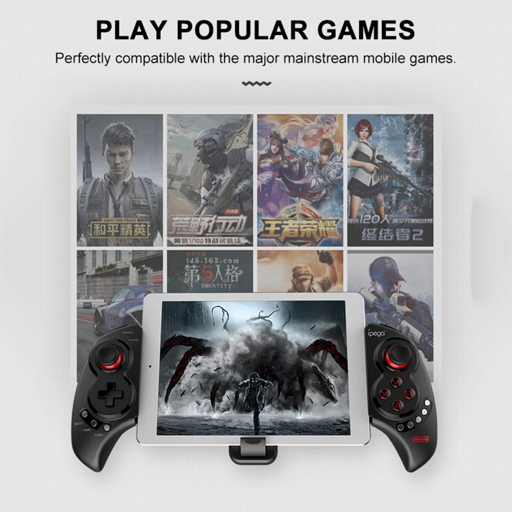 Wireless Bluetooth Controller for Smartphones, Tablets Adjutsable Mobile Game Gamepad with Multi-Media Buttons for Android/iOS
Wireless Bluetooth Controller for Smartphones, Tablets Adjutsable Mobile Game Gamepad with Multi-Media Buttons for Android/iOS
