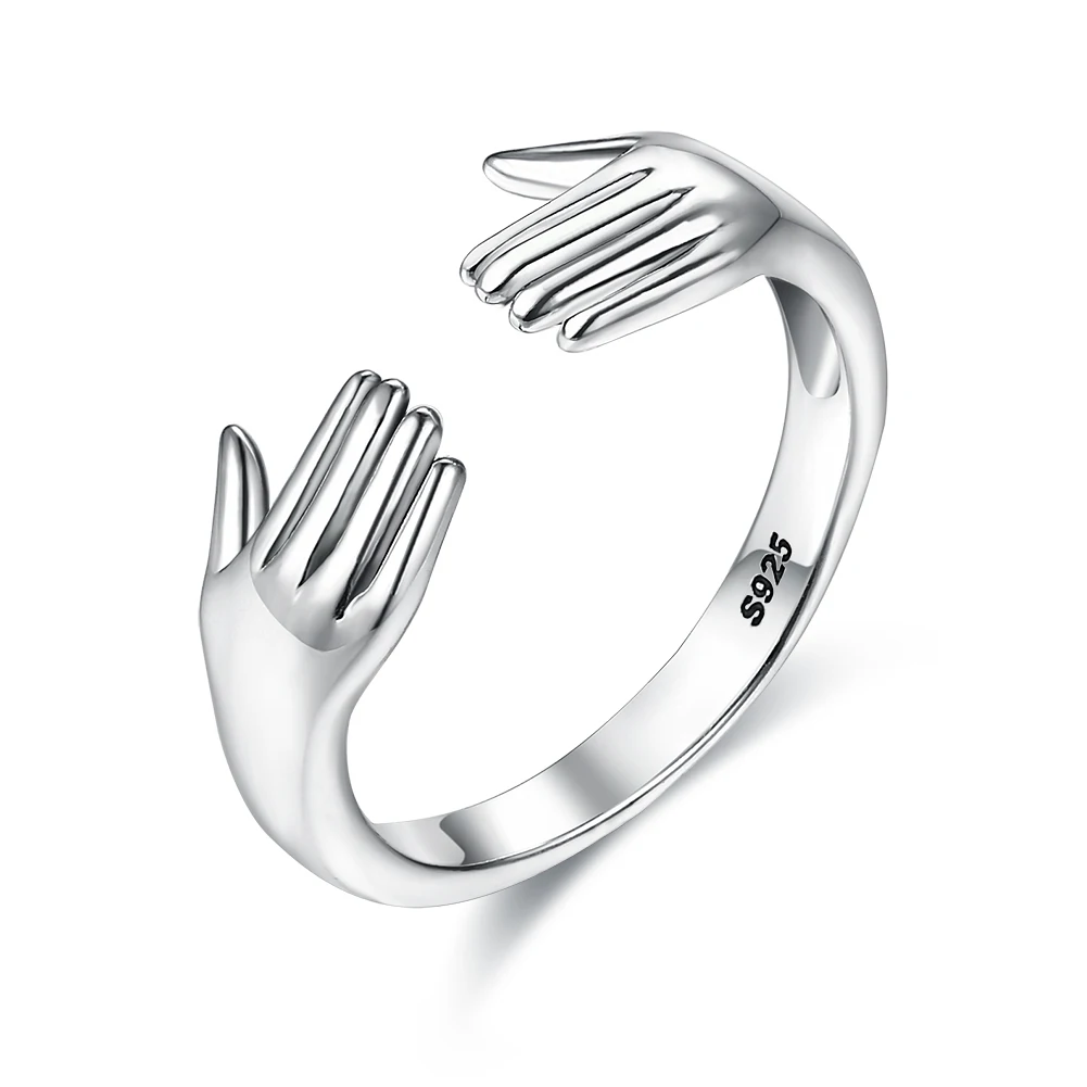 Finger Ring For Women S925 Sterling Silver Double Hand Shape Ring Simple Style Day And Day life Simple Personality Fine Jewelry
Finger Ring For Women S925 Sterling Silver Double Hand Shape Ring Simple Style Day And Day life Simple Personality Fine Jewelry