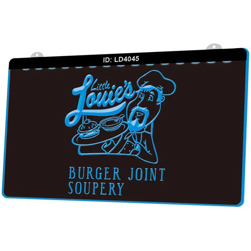LD4045 маленький Lawies в виде бургеров Soupery Новый светодиодный светильник с 3D
