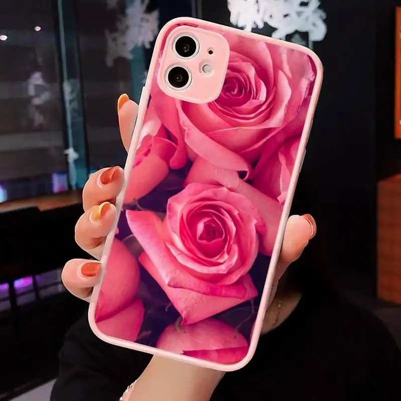 Pink roses Phone Cases Matte transparent For Pink iPhone 12 Mini 11 Pro XR XS Max 7 8 Plus X Back Cover
Pink roses Phone Cases Matte transparent For Pink iPhone 12 Mini 11 Pro XR XS Max 7 8 Plus X Back Cover