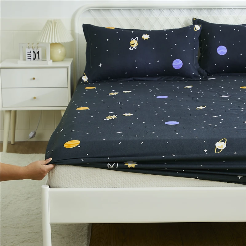 1pc Bed Sheet Mattress Cover Soft Comfortable Printing fitted sheet With Elastic Band(No Pillowcase) 120/150/180*200cm Sheet
1pc Bed Sheet Mattress Cover Soft Comfortable Printing fitted sheet With Elastic Band(No Pillowcase) 120/150/180*200cm Sheet