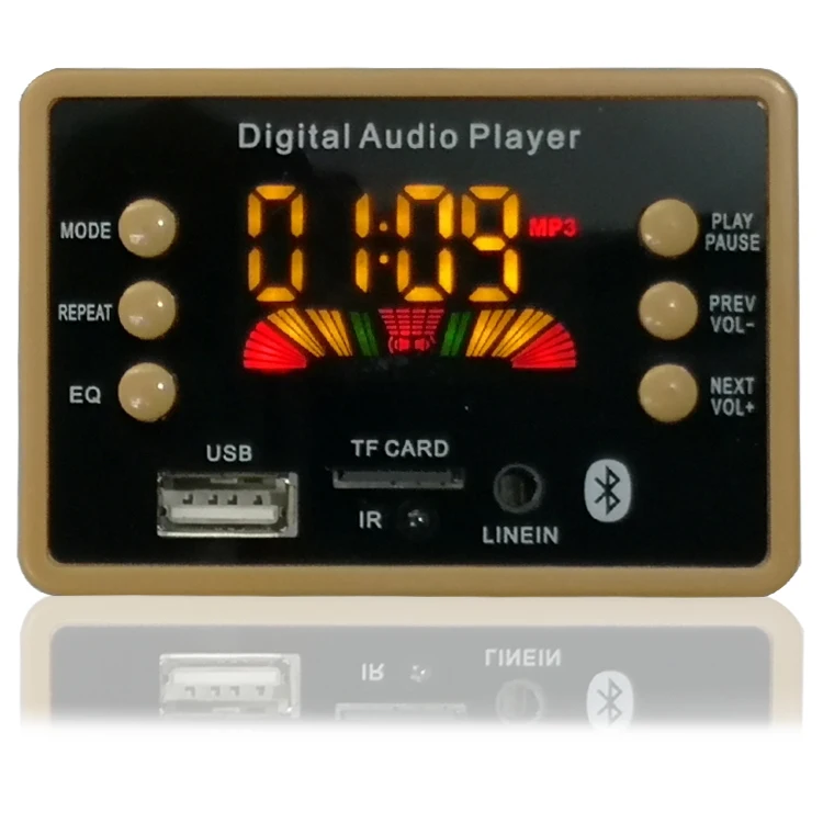 Автомобильный MP3 WMA декодер Bluetooth 5 0 цветной экран плата поддержка
