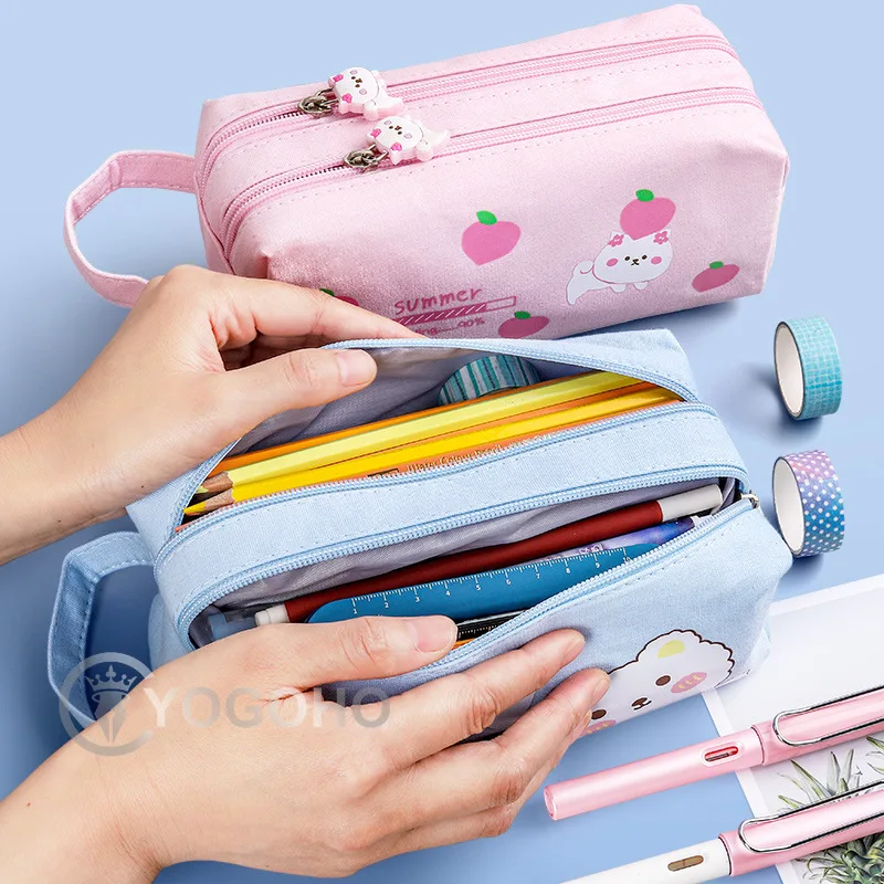 Large Capacity Canvas Pencil Case Kawaii Pencilcase School Pen Case Supplies Pencil Bag School Box Pencils Pouch Stationery
Large Capacity Canvas Pencil Case Kawaii Pencilcase School Pen Case Supplies Pencil Bag School Box Pencils Pouch Stationery