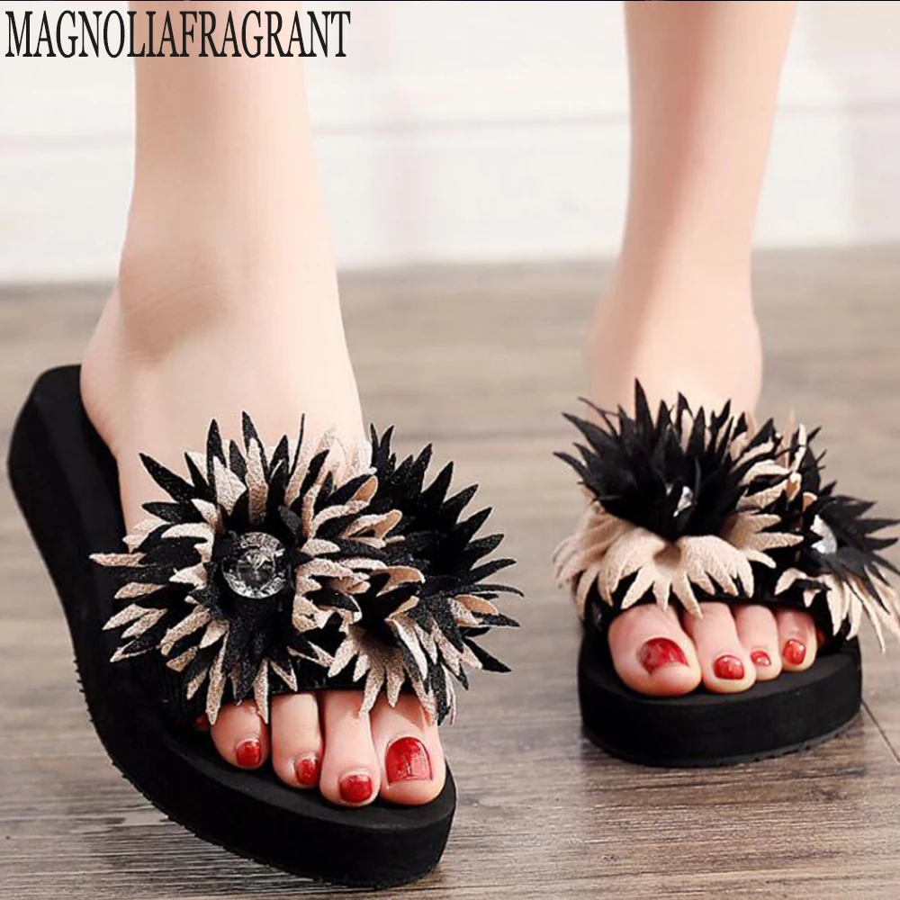 Women Slippers Summer manual tassel Flower Clip Toe Flip Flops Woman Casual Shoes platform Wedges Female Beach Slippers hy375
Women Slippers Summer manual tassel Flower Clip Toe Flip Flops Woman Casual Shoes platform Wedges Female Beach Slippers hy375