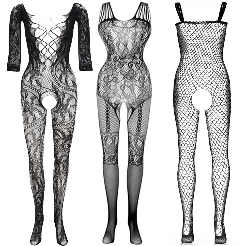 

3 Pic Exotic Bodysuits Porn Sexy Lingerie Underwear Bodystockings Baby Doll Women Fishnet Open Crotch Teddies Mujer