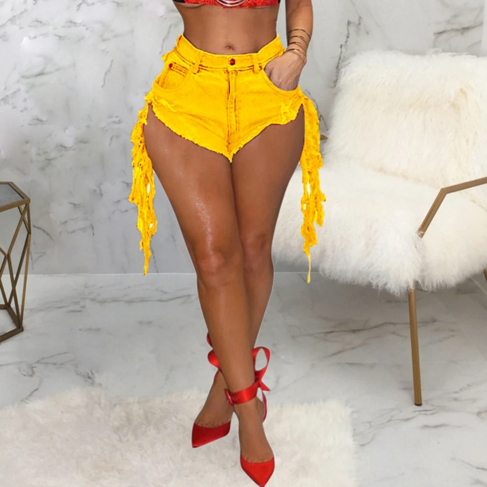 2021 Newest Summer Sexy Lady Shorts Jeans Fashion Tassels Ripped High Waist Irregular Style Hottest Women Shorts Denim
2021 Newest Summer Sexy Lady Shorts Jeans Fashion Tassels Ripped High Waist Irregular Style Hottest Women Shorts Denim