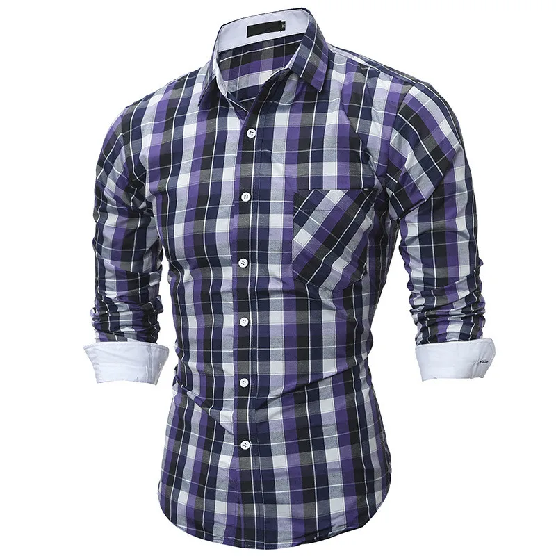 2020 Plaid Causal Mens Shirt Cotton Fashion Long Sleeves Spring Button up Plus Size Shirt
2020 Plaid Causal Mens Shirt Cotton Fashion Long Sleeves Spring Button up Plus Size Shirt
