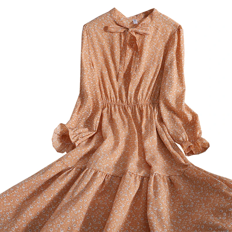 Summer Korean floral V-neck chiffon dress for womens long-sleeve waisted boho beach ruffled irregular Vintage dress vestidos
Summer Korean floral V-neck chiffon dress for womens long-sleeve waisted boho beach ruffled irregular Vintage dress vestidos
