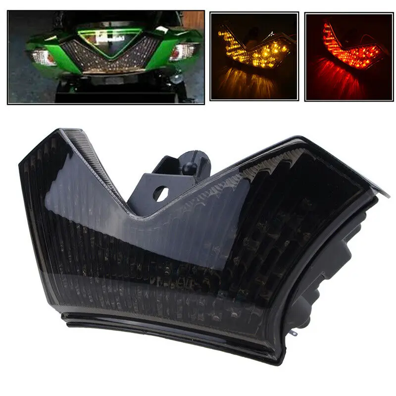 Motorcycle LED Smoked Lens Tail Light for Kawasaki Ninja ZX-14R ZX-14 ZX1400 Z1400 ZZR1400 2006-2014
Motorcycle LED Smoked Lens Tail Light for Kawasaki Ninja ZX-14R ZX-14 ZX1400 Z1400 ZZR1400 2006-2014