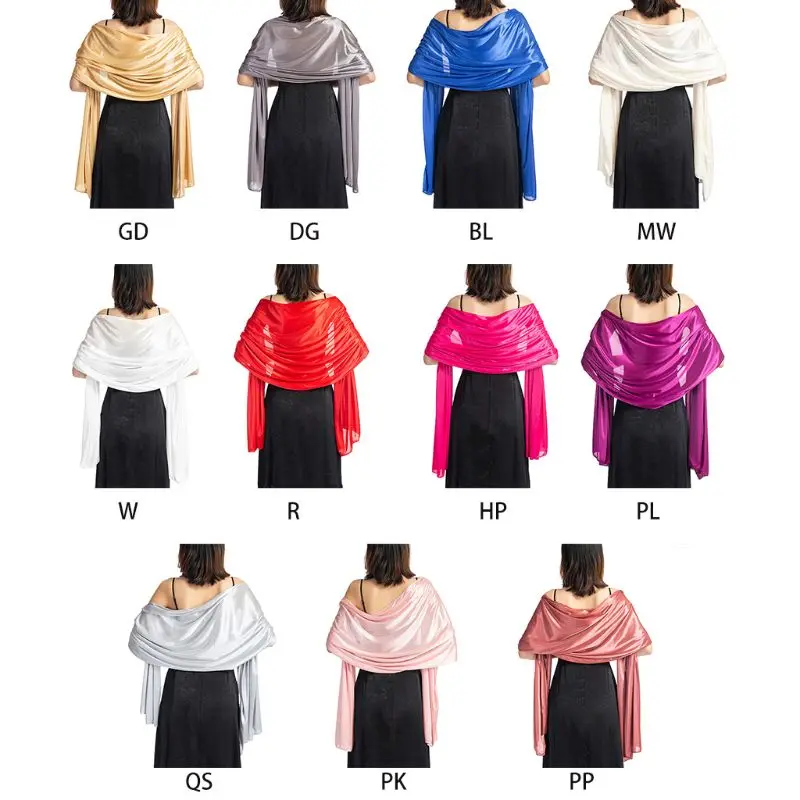 200x70cm Womens Imitation Silk Sheer Scarf Cape Solid Color Long Shawl Wrap for Wedding Party Banquet Vintage Prom 85WB
200x70cm Womens Imitation Silk Sheer Scarf Cape Solid Color Long Shawl Wrap for Wedding Party Banquet Vintage Prom 85WB