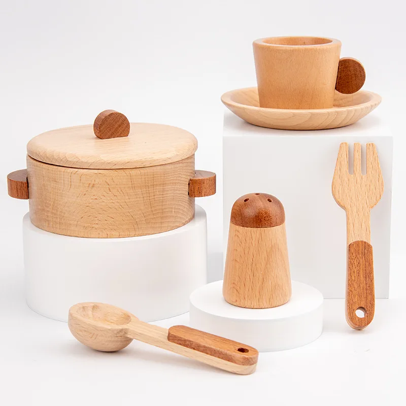 Children's Log Wooden Kitchen Toy Set Pretend Play Simulation Kitchenware Miniature Mini Food Educational Toys Gift for Kids
Children's Log Wooden Kitchen Toy Set Pretend Play Simulation Kitchenware Miniature Mini Food Educational Toys Gift for Kids
