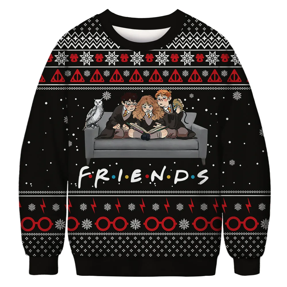 Men Women Ugly Christmas Sweater Pullover Autumn Crewneck Holiday Party Xmas Sweatshirt 3D Funny Printed Christmas Jumpers Tops
Men Women Ugly Christmas Sweater Pullover Autumn Crewneck Holiday Party Xmas Sweatshirt 3D Funny Printed Christmas Jumpers Tops