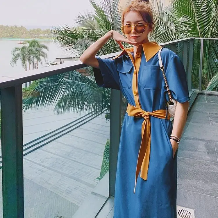 Dress mid-length 2021 summer version of the new Korean version of the student temperament thin French retro-sen series platycodo
Dress mid-length 2021 summer version of the new Korean version of the student temperament thin French retro-sen series platycodo