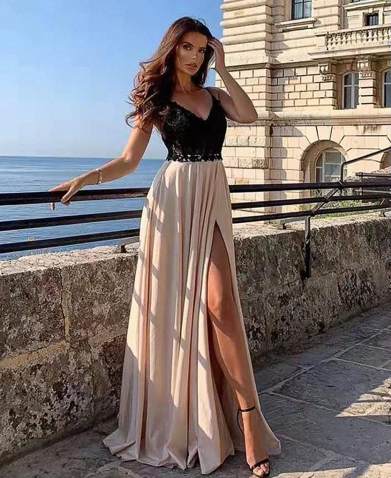 2021 New Style Women's Evening Full Dress Fashion Deep V-Neck Lace Full Dresses For Women Bridesmaid Dress
2021 New Style Women's Evening Full Dress Fashion Deep V-Neck Lace Full Dresses For Women Bridesmaid Dress
