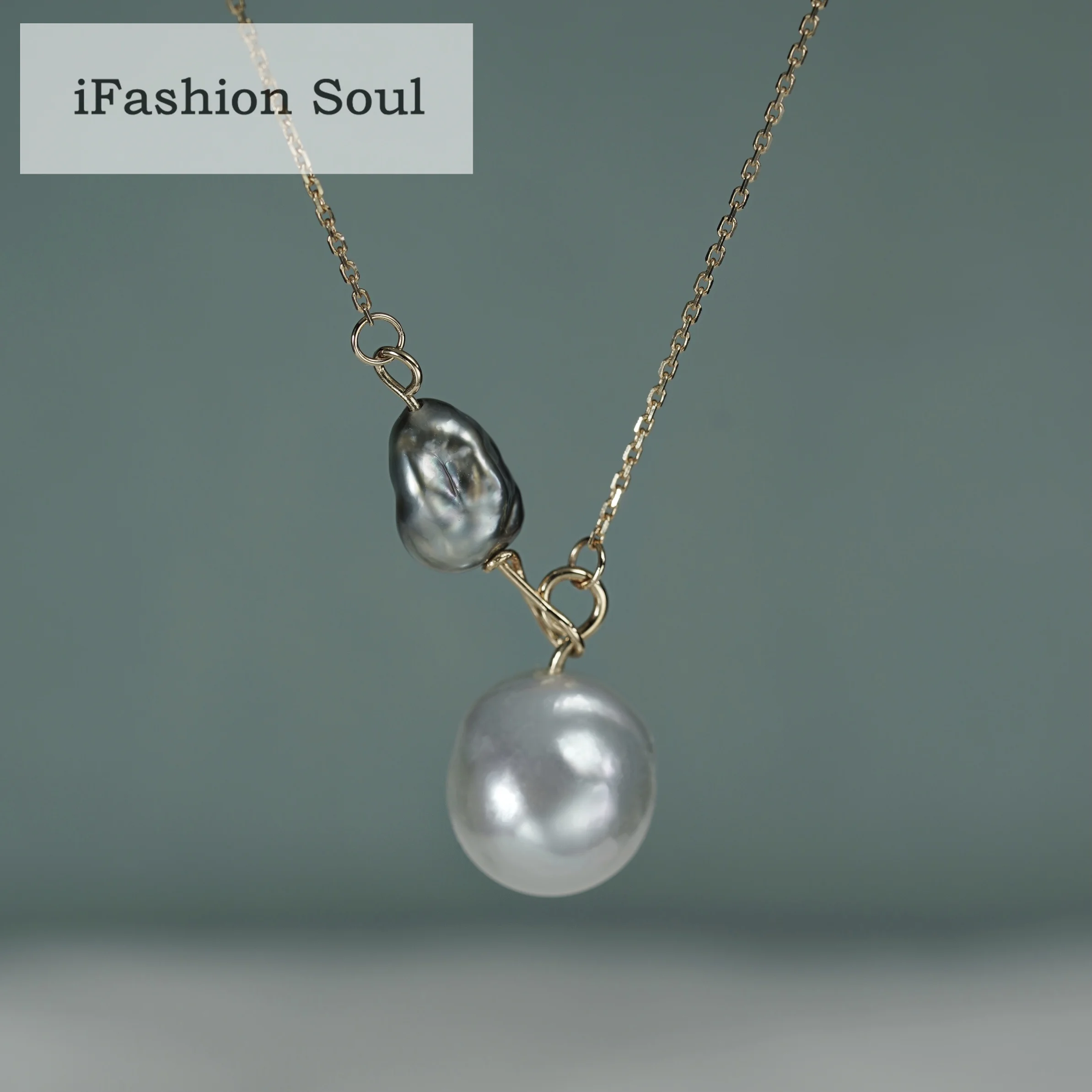 Ювелирные изделия из 18-каратного желтого золота (AU750), Женская темпераментная цепочка до ключиц, натуральное ожерелье из южного моря, жемчуж... 
Ювелирные изделия из 18-каратного желтого золота (AU750), Женская темпераментная цепочка до ключиц, натуральное ожерелье из южного моря, жемчуж...