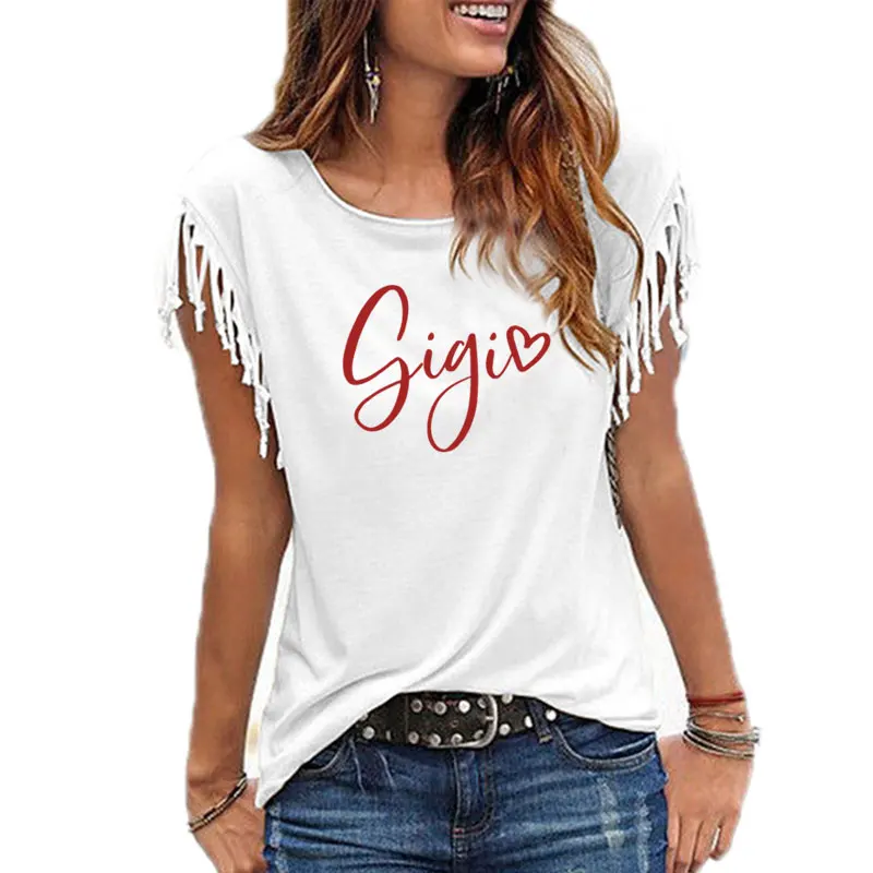 Gigi Women tshirt Cotton Summer Casual Funny t shirt For Lady Yong Girl Top Tee 
Gigi Women tshirt Cotton Summer Casual Funny t shirt For Lady Yong Girl Top Tee
