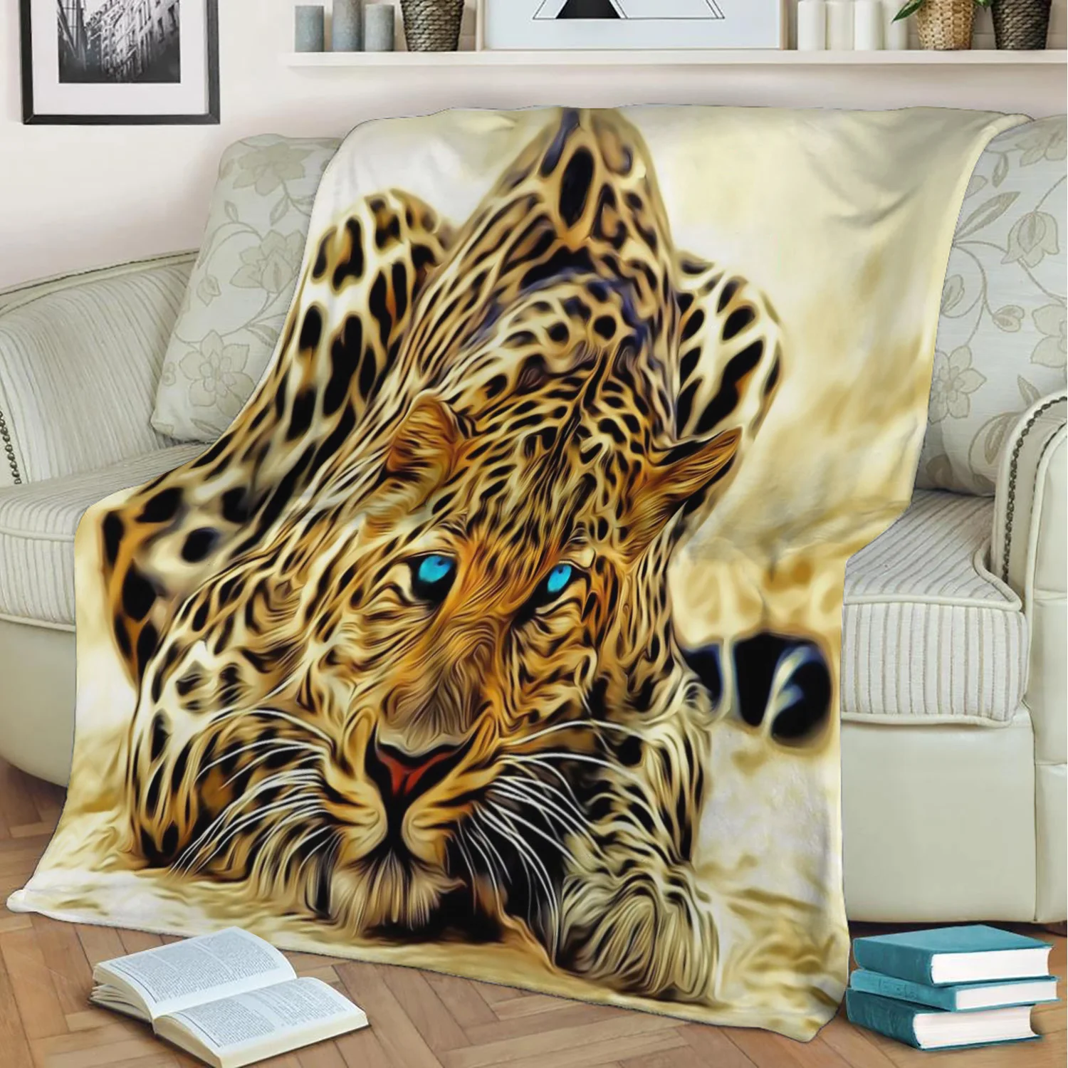 Blue Eyed Leopard Flannel Throw Blanket 3D Printed Keep Warm Sofa Child Blanket Home Decor Textiles Dream Family Gift
Blue Eyed Leopard Flannel Throw Blanket 3D Printed Keep Warm Sofa Child Blanket Home Decor Textiles Dream Family Gift
