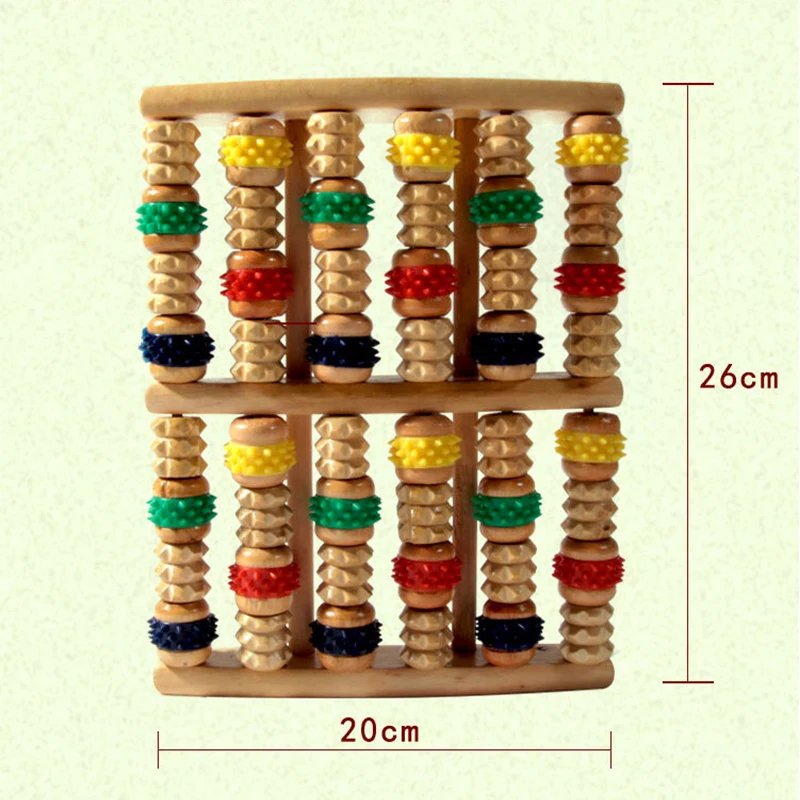 6 Row Wooden Foot Massager Roller Heath Therapy Acupressure Relax Massage Pain Stress Relief Shiatsu Roller Feet Care Massager
6 Row Wooden Foot Massager Roller Heath Therapy Acupressure Relax Massage Pain Stress Relief Shiatsu Roller Feet Care Massager