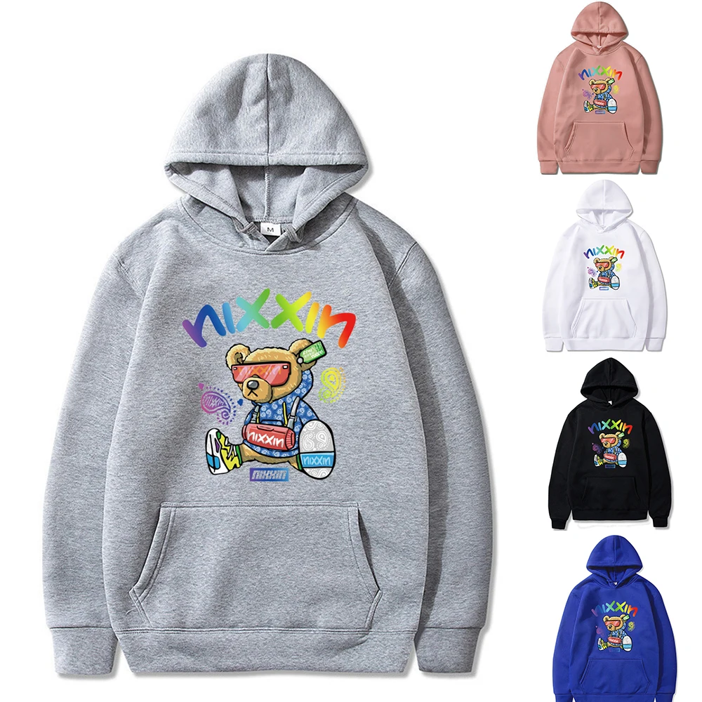 NIXXIN Letter Printed Hoodie Men Women Y2K Sweatshirt Loose Tracksuit Clothes Harajuku Fashion Top Pullover for Teens Streetwear
NIXXIN Letter Printed Hoodie Men Women Y2K Sweatshirt Loose Tracksuit Clothes Harajuku Fashion Top Pullover for Teens Streetwear