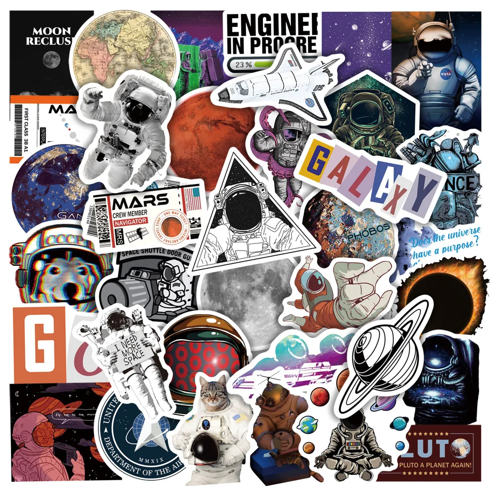 10/30/50PCS Outer Space Astronaut Graffiti Stickers Aesthetic Phone Luggage Laptop Guitar Cool Cartoon Sticker Decals Kids Toys
10/30/50PCS Outer Space Astronaut Graffiti Stickers Aesthetic Phone Luggage Laptop Guitar Cool Cartoon Sticker Decals Kids Toys